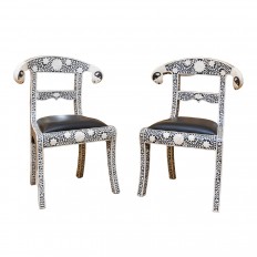 Pair of Klismoss side chairs 